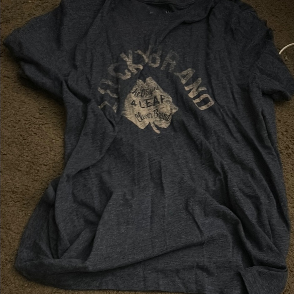 Lucky Brand Gray Graphic Tee